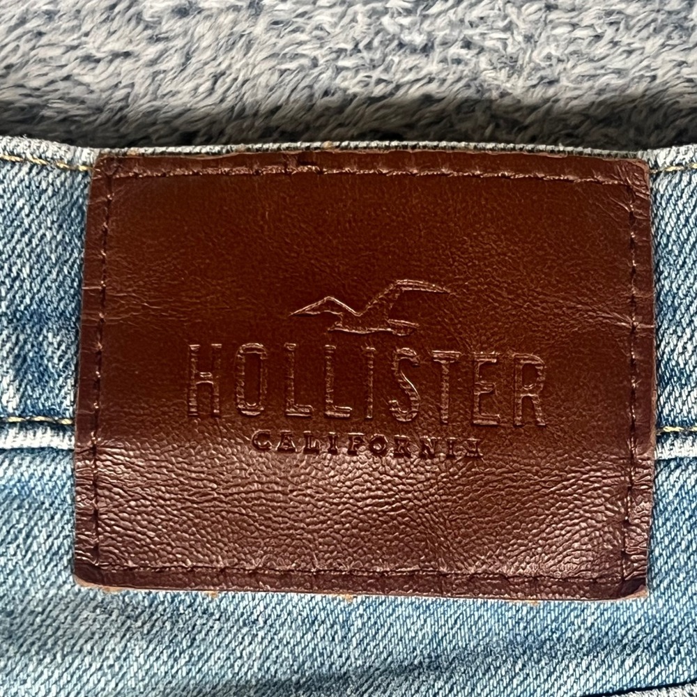 Hollister Epic Flex Slim Straight Distressed Light Wash Jeans Mens 29(30)x32(30) - Picture 16 of 16